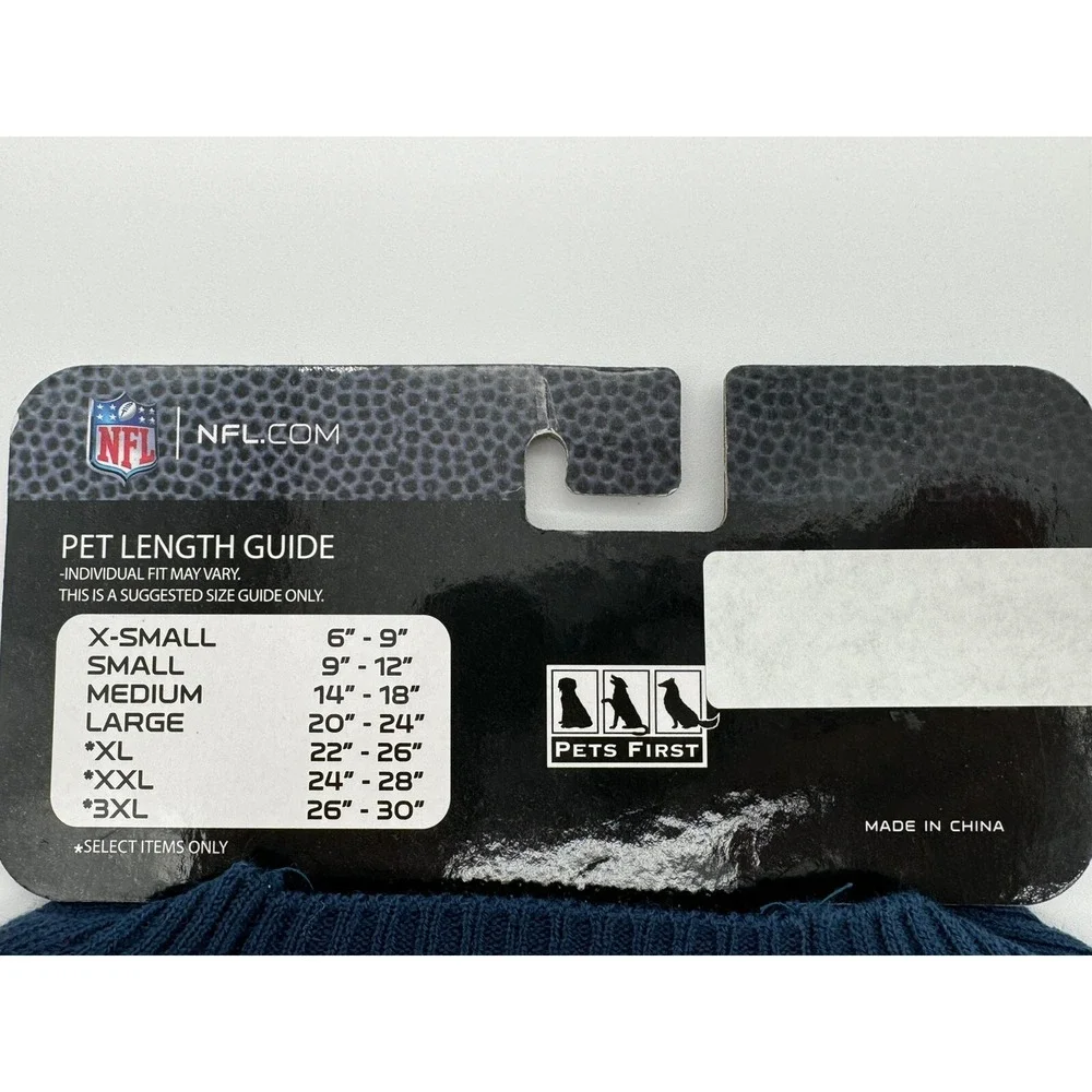 NFL New England Patriots Dog/Pet Christmas Sweater NEW SMALL 9
